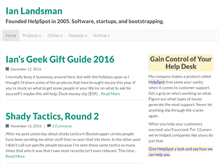 Tablet Screenshot of ianlandsman.com